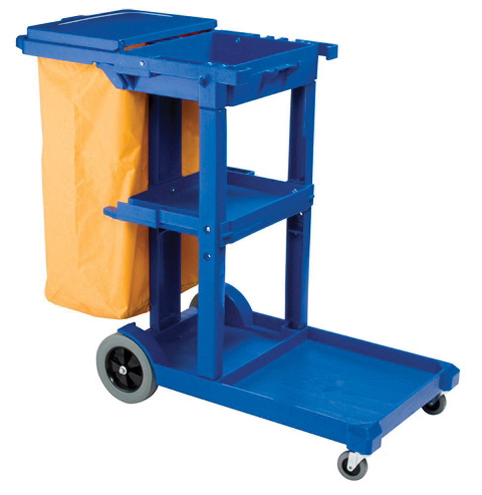 thumbnail image 2 of 2-Pack Janitorial Cleaning Cart Bags - 24 Gallon Zippered Front Housekeeping Bags 2 of 10