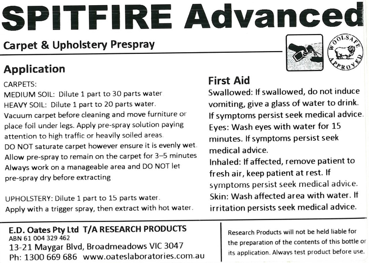 Label For Research Spitfire Advanced