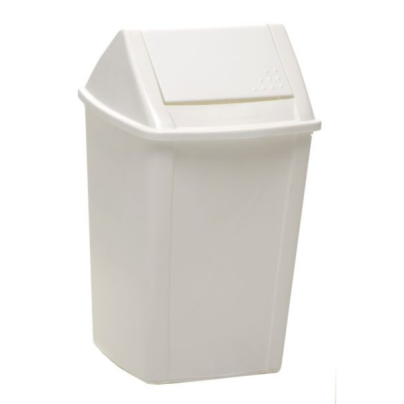 Swing Top Tidy Bin White 30L MultiPurpose Bins Waste Disposal