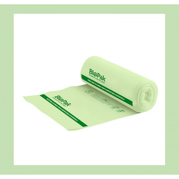 BioPak Compostable Bin Liners 8L Carton of 1000