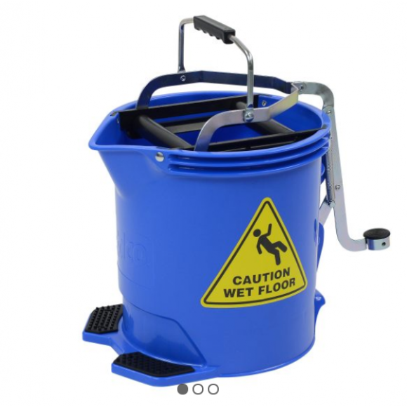 Edco Wringer Mop Bucket Blue 15L