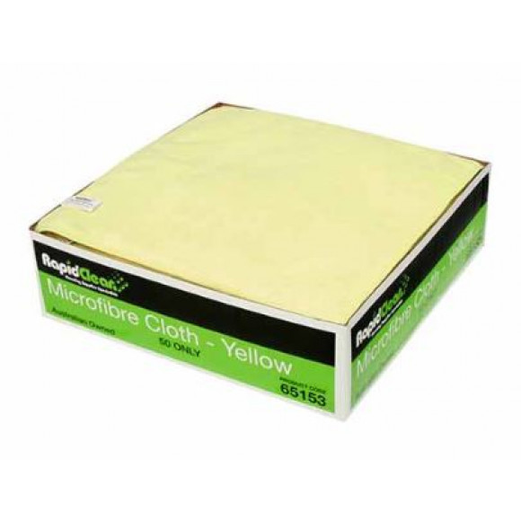 RapidClean Microfibre Cloth Yellow 36 x 36cm
