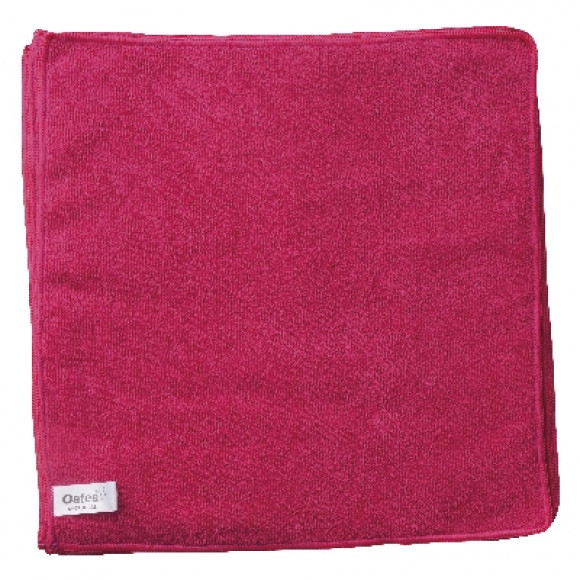 Oates Thick Microfibre Cloth Red 40cm x 40cm