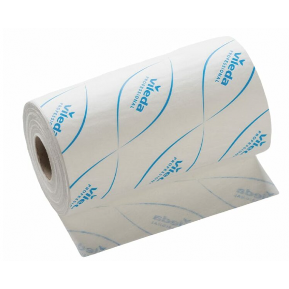 Oates Vileda MicronSolo Microfibre Cloth Roll of 180 Blue Carton of 4