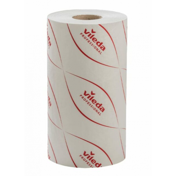 Oates Vileda MicronSolo Microfibre Cloth Roll of 180 Red Carton of 4