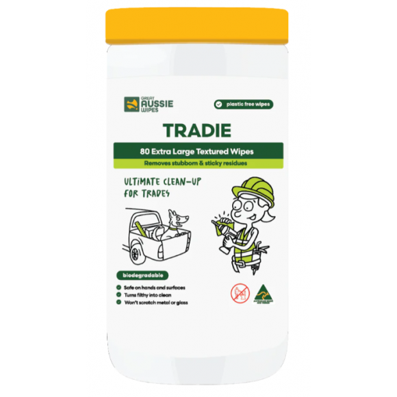 Great Aussie Wipes Tradie Cleanup Wipes Packet of 80