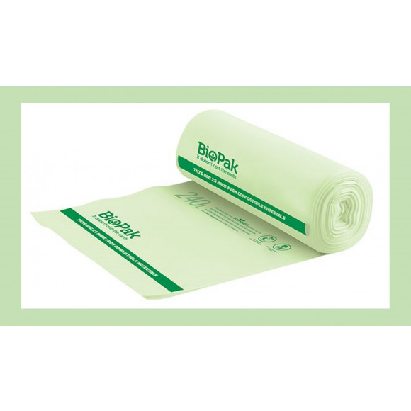 BioPak Compostable Bin Liner 240L Carton of 144