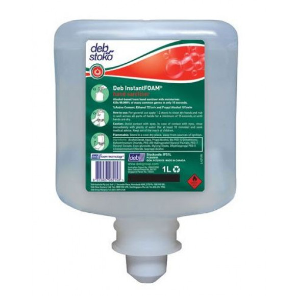 Deb InstantFOAM Hand Sanitiser Pods 1L