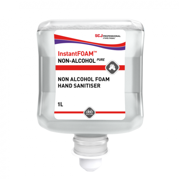 Deb InstantFOAM Non-Alcoholic PURE Sanitiser 1L Carton of 6