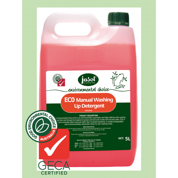 Jasol EC0 Manual Washing Up Detergent 5L