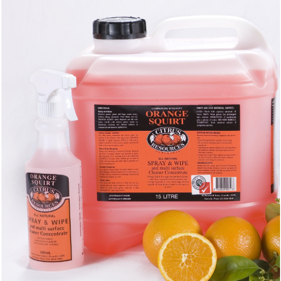 Citrus Resources Orange Squirt Spray and Wipe 15L