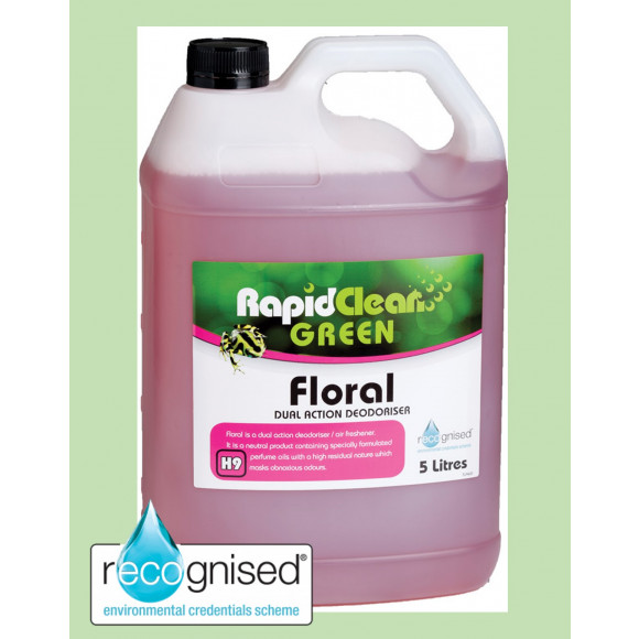 Rapid Green Floral Residual Deodoriser and Cleaner 5L