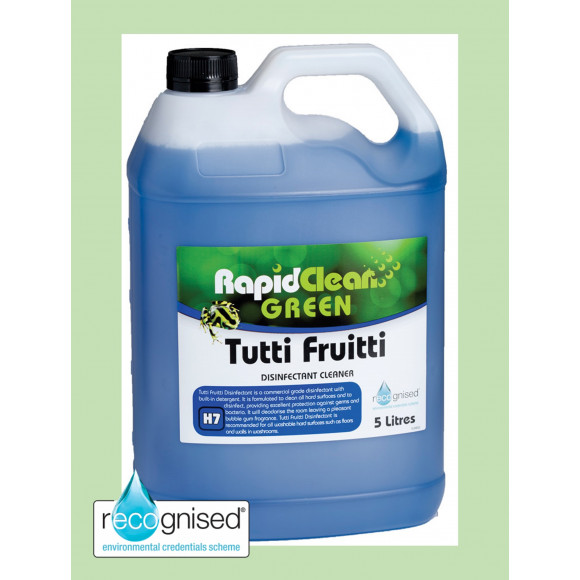 Rapid Green Tutti Fruitti Disinfectant Cleaner Deodoriser 5L