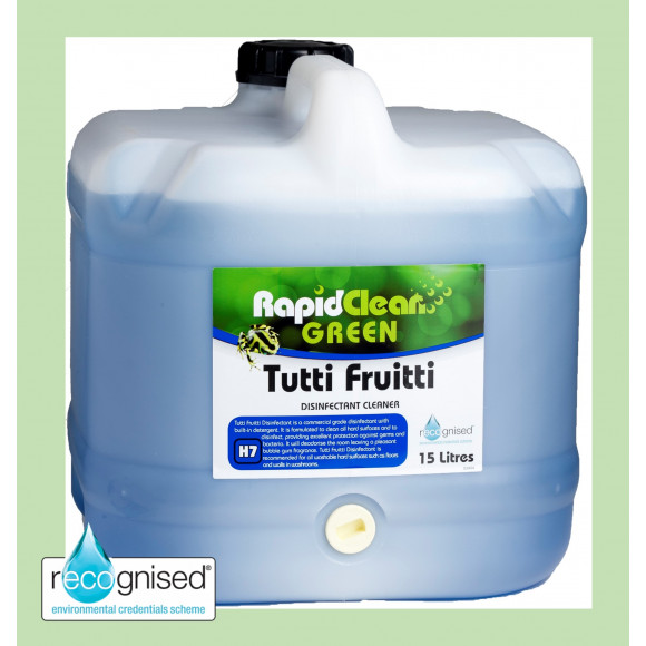 Rapid Green Tutti Fruitti Disinfectant Cleaner Deodoriser 15L