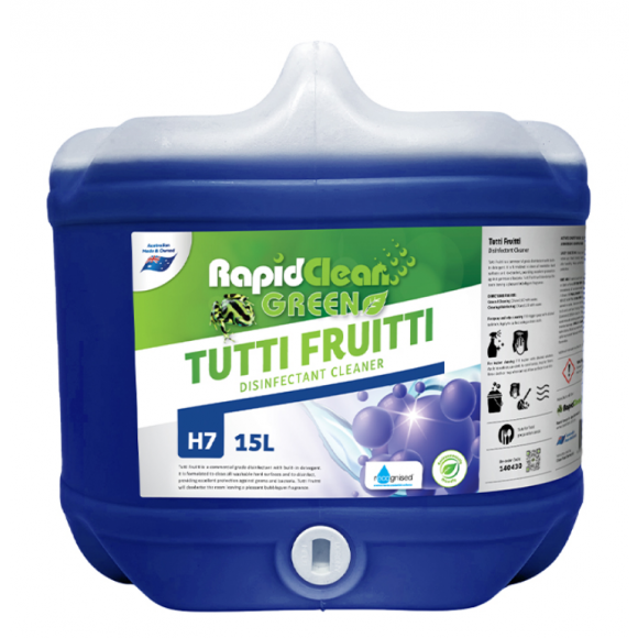 Rapid Green Tutti Fruitti Disinfectant Cleaner Deodoriser 15L
