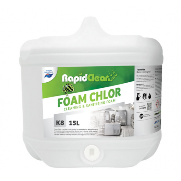 Rapid Foam Chlor Cleaner & Sanitiser 15L