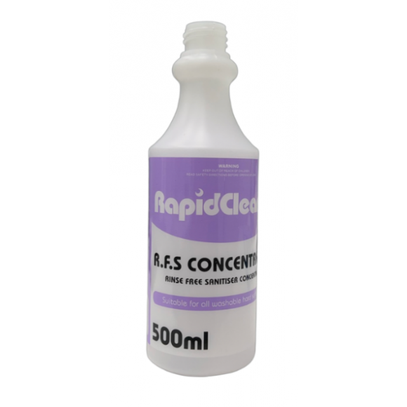 Rapid Clean R.F.S Concentrate (Screen Printed) Bottle Only 500ml 