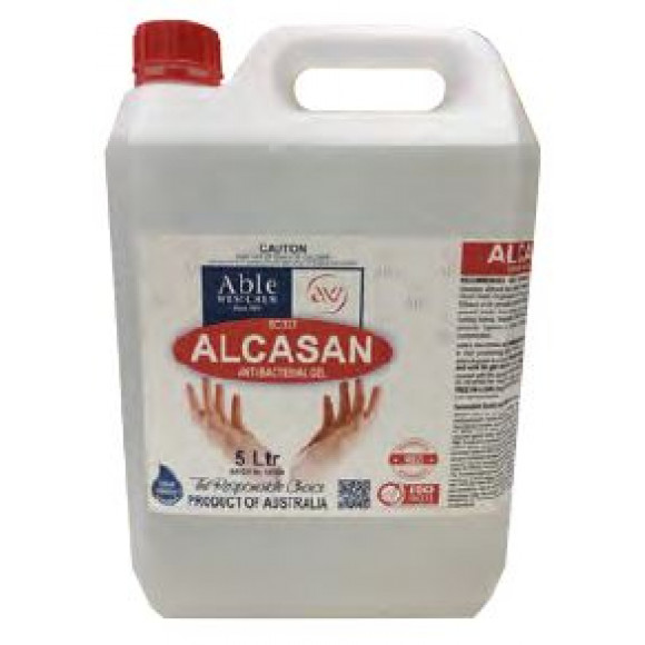 5L Alcasan Alcohol 70% Hand Sanitiser Gel