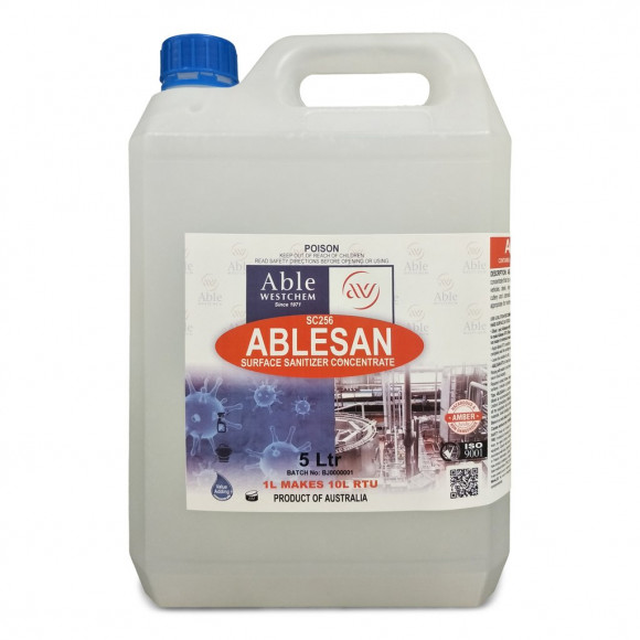 Ablesan Surface Sanitiser Concentrate 5L Carton of 3