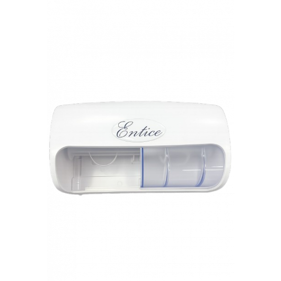 Entice Horizontal Twin Standard Size Toilet Paper Dispenser