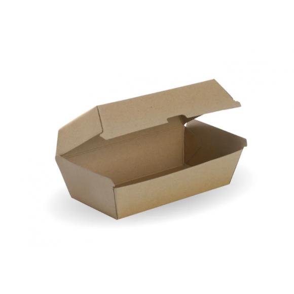 BioPak Compostable Regular Snack Box 17.5 x 9 x 8.4cm Carton of 200