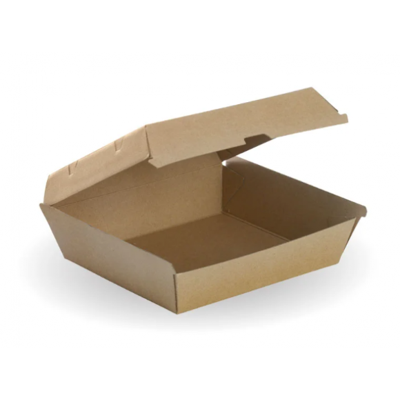 BioPak Compostable Dinner Box 17.8 x 16 x 8cm Carton of 150