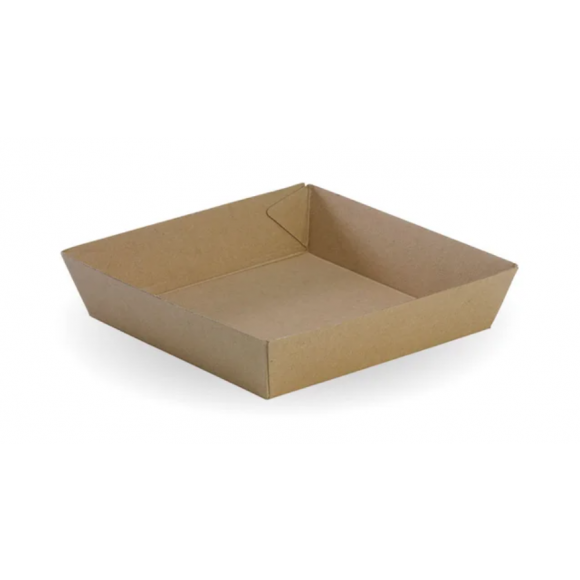 BioPak Compostable Tray 17.8 x 17.8 x 4.5cm Carton of 240