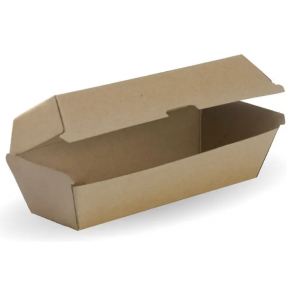 BioPak Hot Dog BioBoard Box Carton of 400