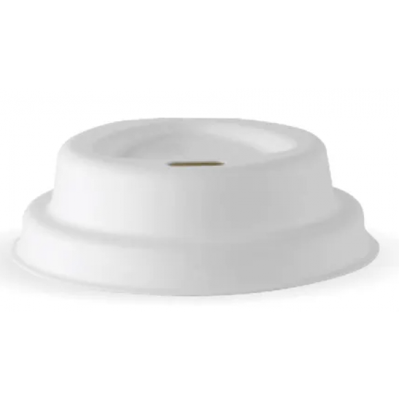 BioPak Plant Fibre Biocup Lid White 4oz 63mm Carton of 2000