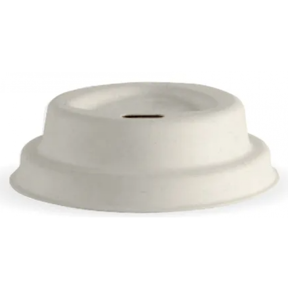 BioPak Plant Fibre Biocup Lid Natural 4oz 63mm Carton of 2000