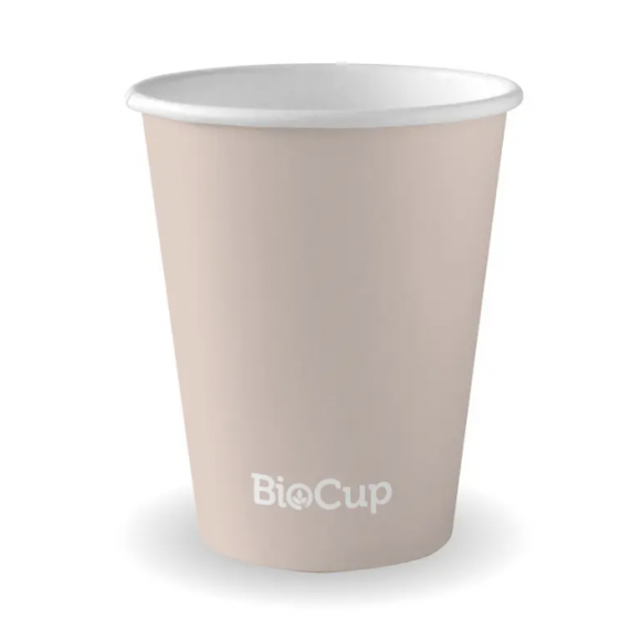BioPak Stone Single Wall BioCup 280ml/8oz (80mm) Carton of 1000