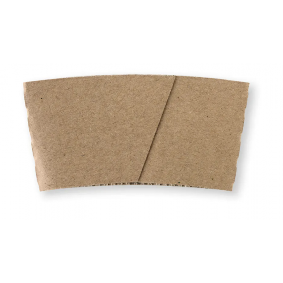 BioPak Paper Cup Sleeve 8oz (80mm) Kraft Carton Of 1000