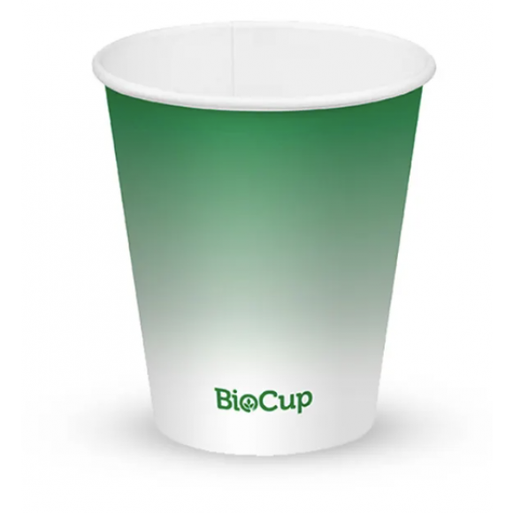 BioPak Cold Paper BioCup 300ml / 10oz (90mm) Green Carton Of 1000