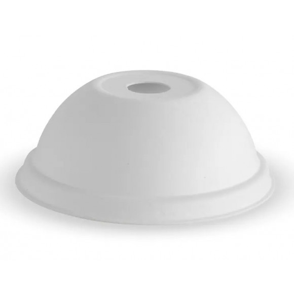 BioPak BioCup Dome Lid Plant Fibre 80mm Carton of 1000