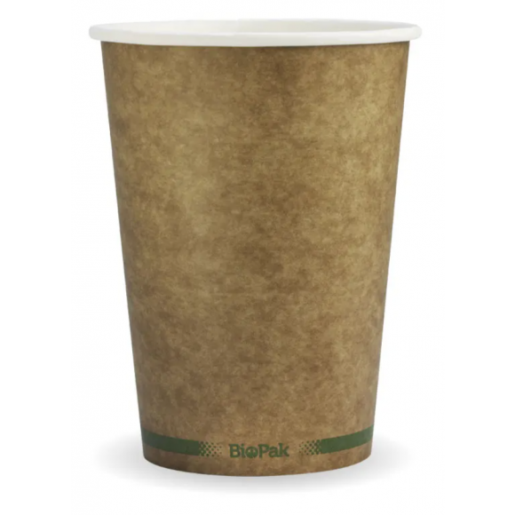 BioPak BioBowl 950ml / 32oz Kraft Carton Of 500