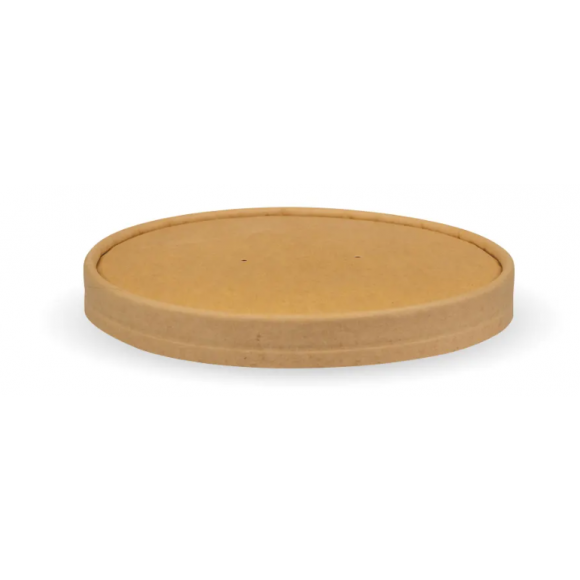 BioPak BioBowl Papper Lid 500-1,000ml Kraft Carton Of 400