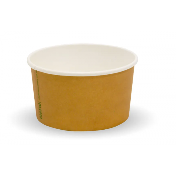 BioPak BioCup Ice Cream 90ml / 3oz Kraft Carton Of 1000