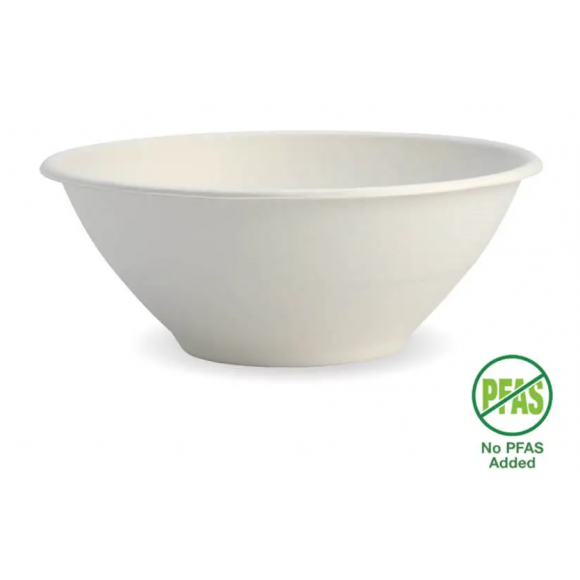 BioPak BioBowl 1,180ml / 40oz White Carton Of 400