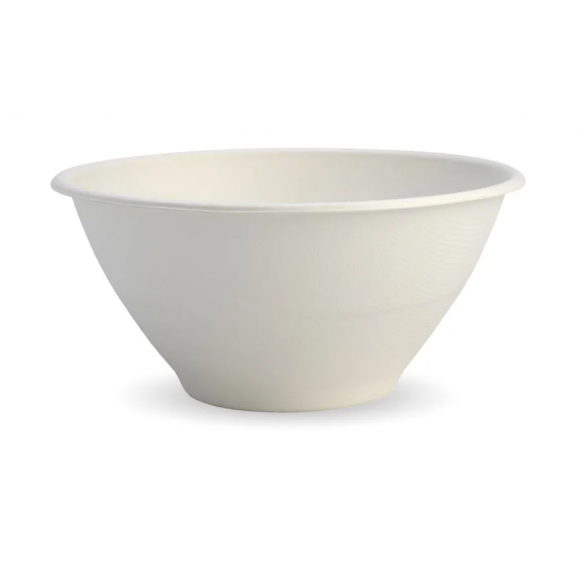 BioPak BioBowl 1,420ml / 48oz White Carton Of 400