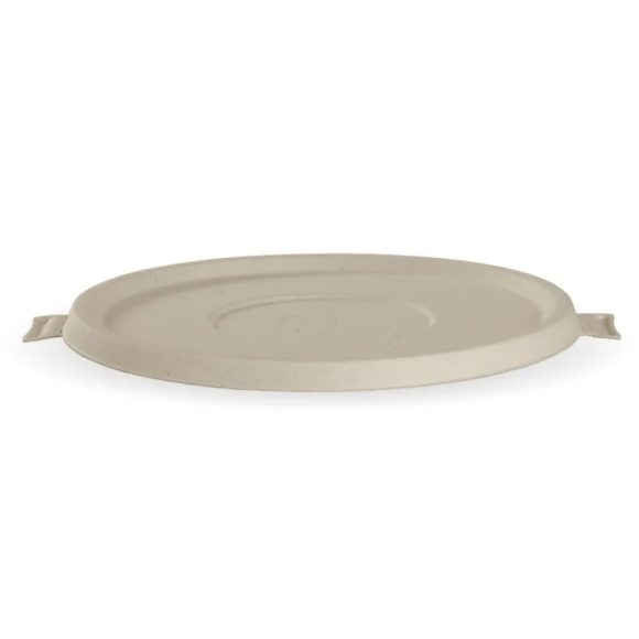 BioPak BioBowl Lid 800-1,420ml / 24-48oz Natural Plant Fibre Carton Of 400