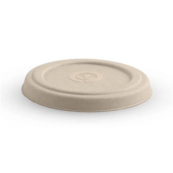 BioPak BioCup Sauce Lid 90ml & 120ml Natural Plant Fibre Carton Of 1000