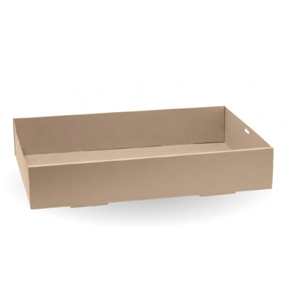 BioPak Extra Large BioBoard Catering Tray Base Carton of 50
