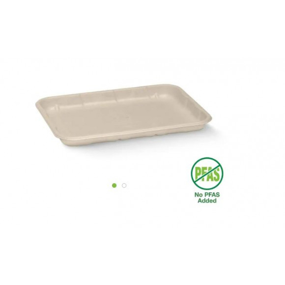 BioPak Plant Fibre Produce Tray 19x14x2cm Carton of 1000