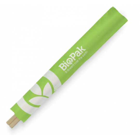 BioPak Wood Chopsticks 21cm Carton of 3000