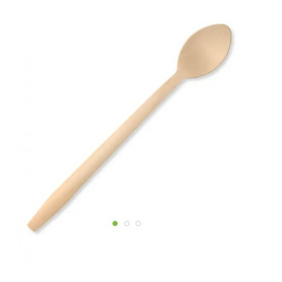 BioPak 30cm Tall Coated Wood Teaspoon Carton of 1000