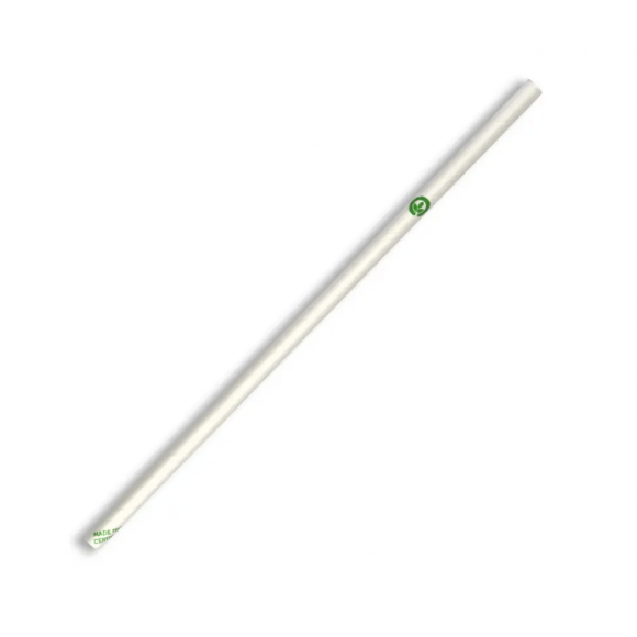 BioPak Regular BioStraw 6mm White Carton of 2500