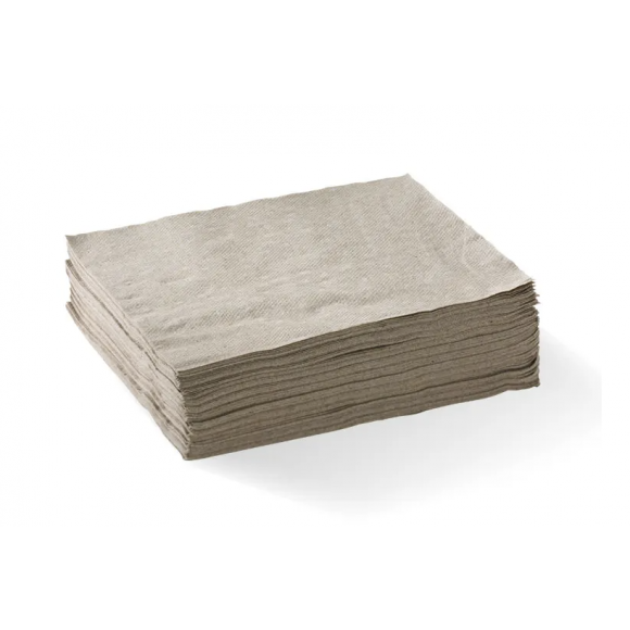 BioPak Lunch Napkin 1/4 Fold 2 Ply Natural Carton of 2000