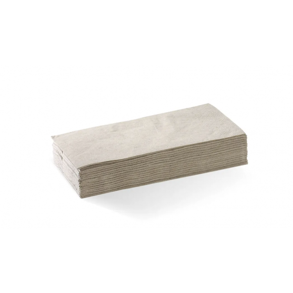 BioPak Quilted Dinner Napkin 1/8 Fold 2 Ply Natural Carton of 1000
