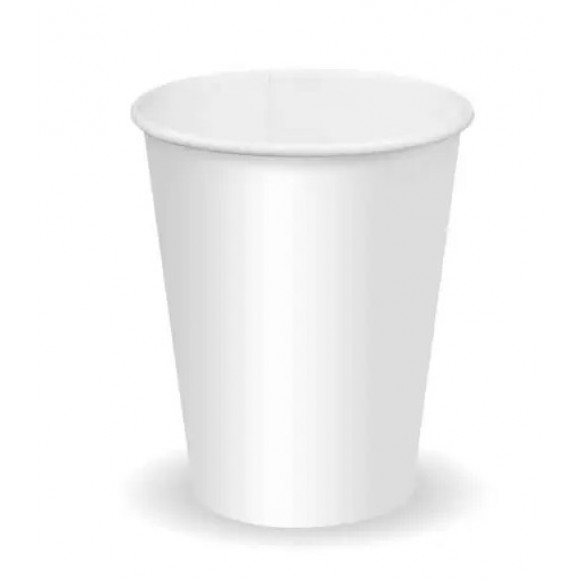 BioPak Cold Paper Cup 8oz (80mm) White Carton of 1000
