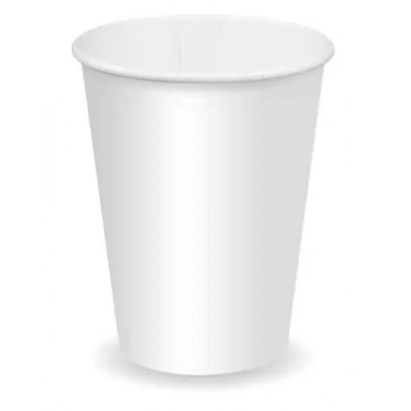 BioPak Cold Paper Cup 12oz (90mm) White Carton of 1000